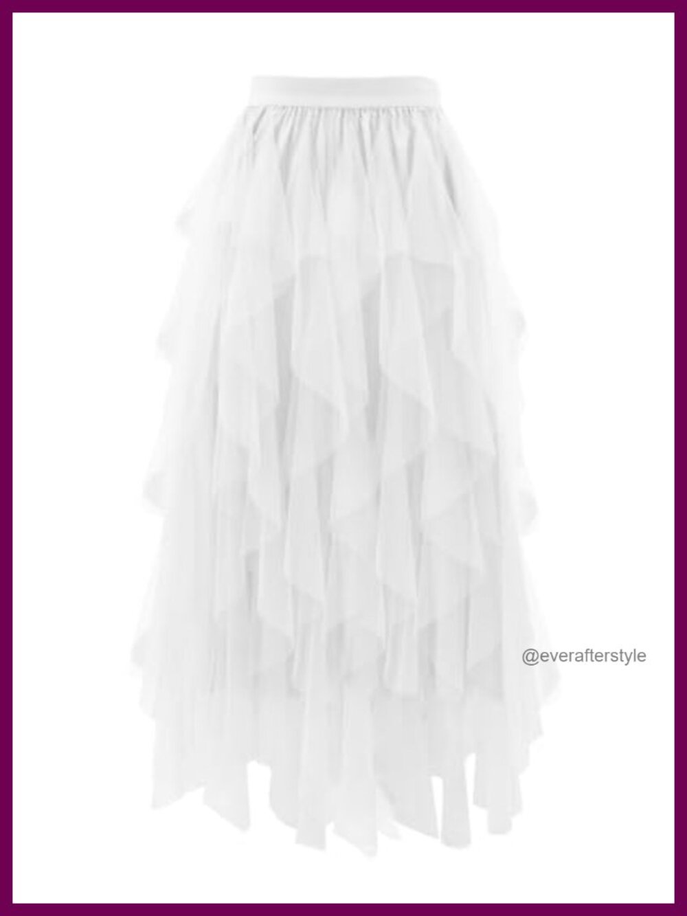 Layered Mesh A-Line Tulle Skirt High Waisted Fairy Party